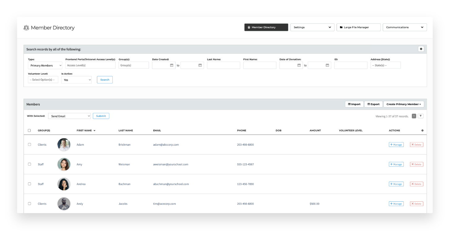 new Marketing+ interface